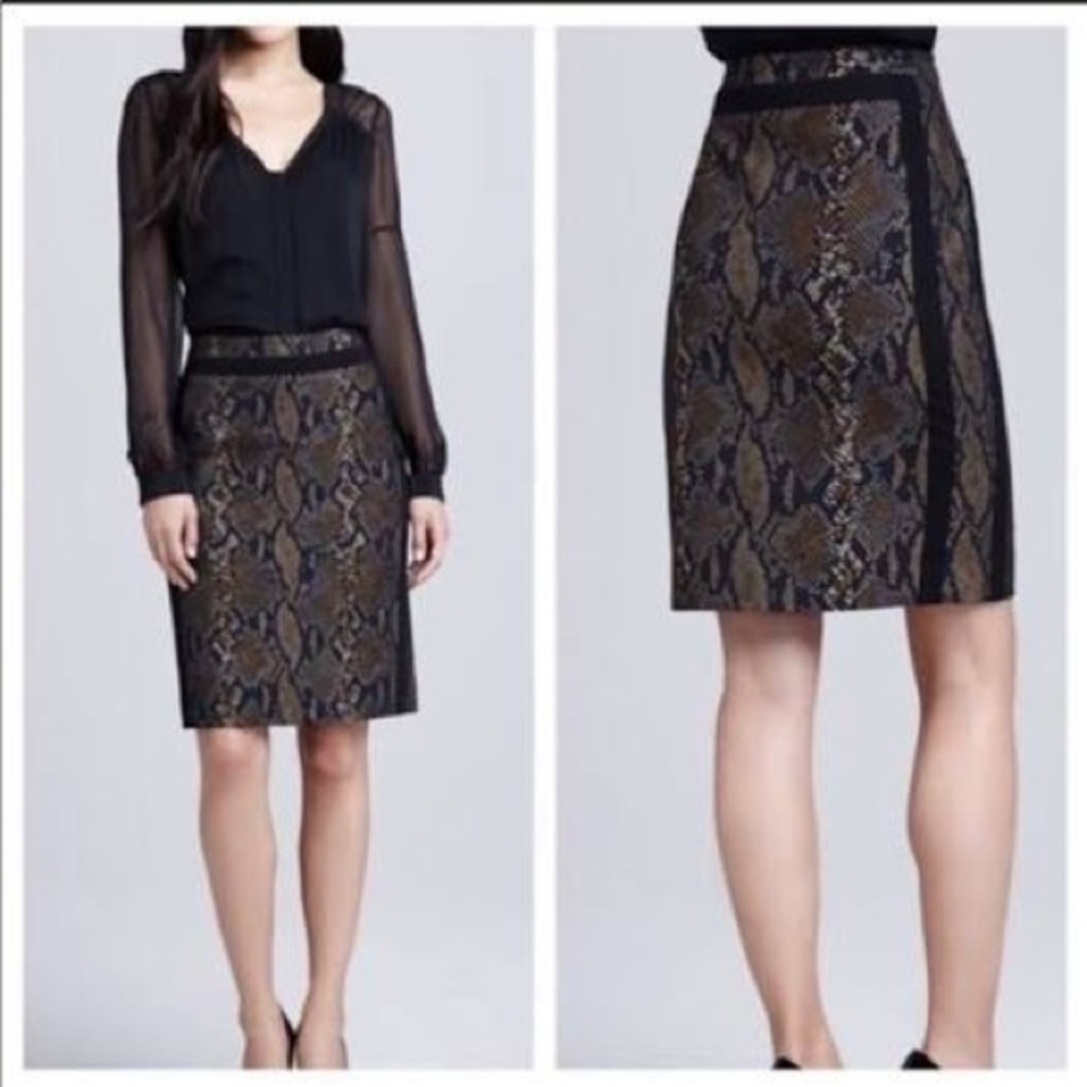 Dvf Python Print Pencil Skirt - image 2